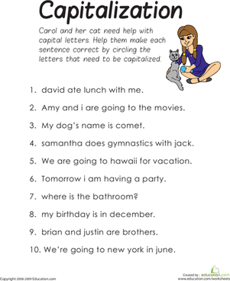Practice Capitalization