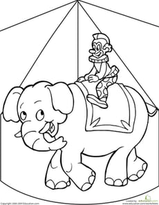 Circus Coloring Page