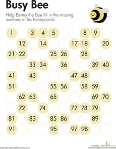 Missing Numbers: Counting Bee