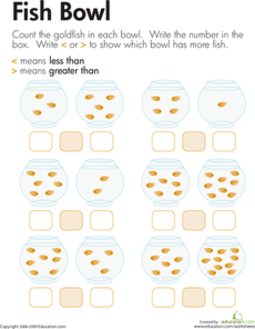Comparing Fish: Less Than and Greater Than