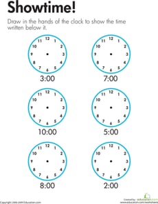 Telling Time: Showtime!