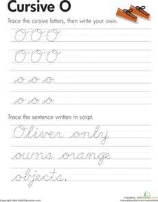 Cursive O