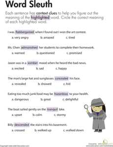 Context Clues: Word Sleuth