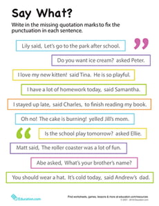 Quotation Marks: Say What?