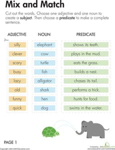 Subject and Predicate: Mix and Match