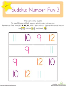 Sudoku: Number Fun 3