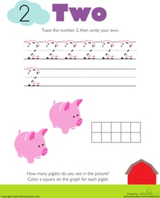 Tracing Numbers & Counting: 2