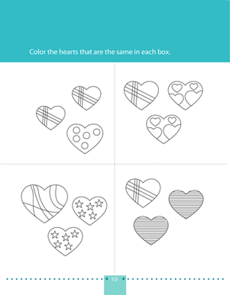 Color the Matching Hearts