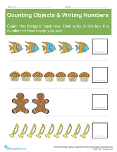 Counting Objects & Writing Numbers