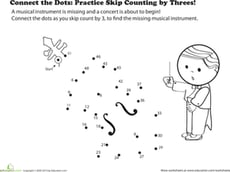 Connect the Dots: Practice Skip Counting by Threes