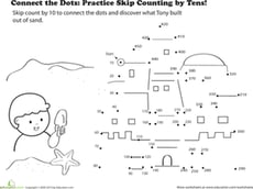 Connect the Dots: Practice Skip Counting by Tens!