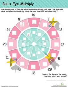 Multiplication Practice: Darts!