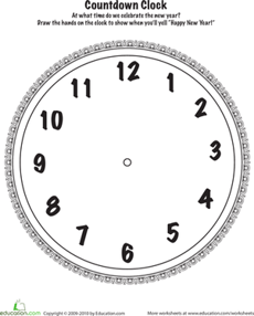 New Year's Countdown Clock