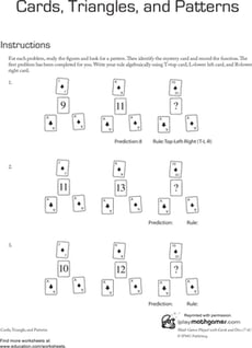Cards, Triangles, and Patterns