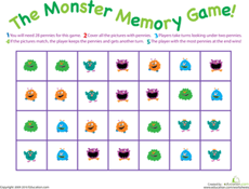 Monster Memory Game