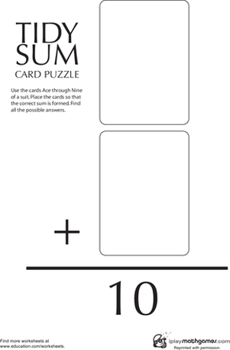 Math Card Game: Tidy Sum