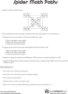 Spider Math Paths