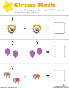 Addition: Circus Math