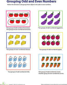 Grouping Objects: Odd and Even Numbers
