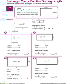 Rectangle Algebra: Find the Missing Length