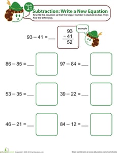Writing Subtraction Equations 5