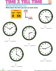 Time 2 Tell Time 11