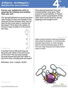 Athletic Arithmetic: Multiplication Word Problems