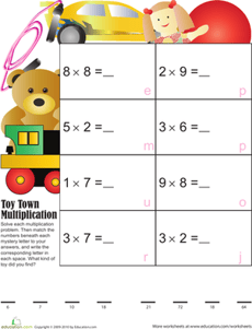 Toy Town Multiplication