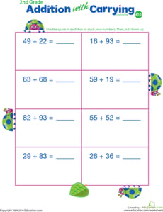 Addition with Carrying 10