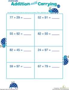 Addition with Carrying 15