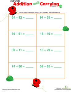 Addition with Carrying 12