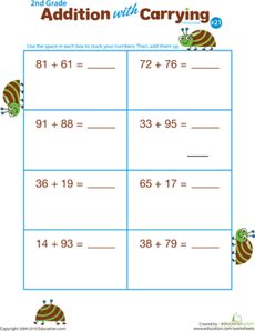 Addition with Carrying 21