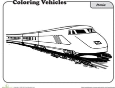 Train Coloring Page