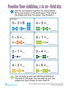 Count the Dots: Single-Digit Addition 22