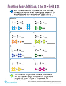 Count the Dots: Single-Digit Addition 12