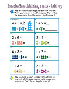 Count the Dots: Single-Digit Addition 13