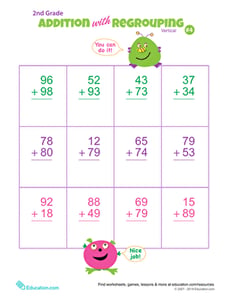 Double Digits! Practice Vertical Addition with Regrouping 4