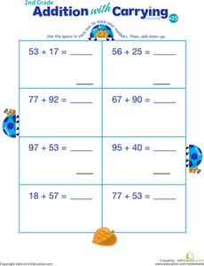 Addition with Carrying 25