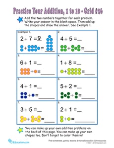 Count the Dots: Single-Digit Addition 26