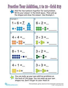 Count the Dots: Single-Digit Addition 29