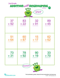 Double Digits! Practice Vertical Addition with Regrouping 11