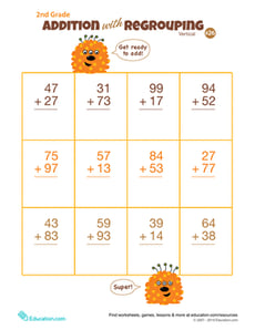 Double Digits! Practice Vertical Addition with Regrouping 26