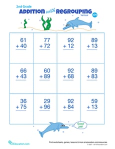 Double Digits! Practice Vertical Addition with Regrouping 39