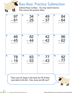 Practice Two-Digit Subtraction