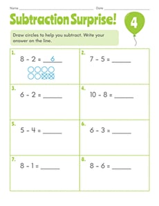 Subtraction Surprise! #4