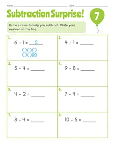 Subtraction Surprise! #7