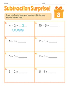 Subtraction Surprise! #8