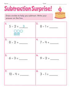 Subtraction Surprise! #9