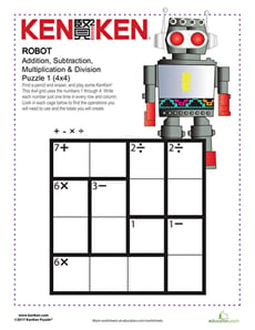 Robot KenKen® Puzzle