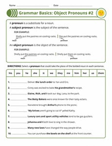 Grammar Basics: Object Pronouns #2